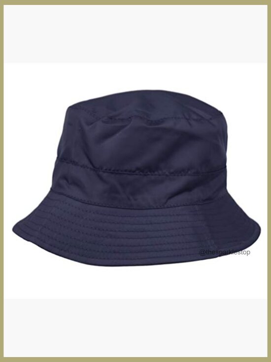 Adjustable Waterproof Bucket Rain Hat in Nylon, Easy to Fold